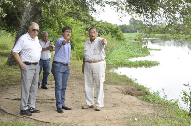 Gustavo Martinez recorri el Parque Avalos con Fabriciano Gomez