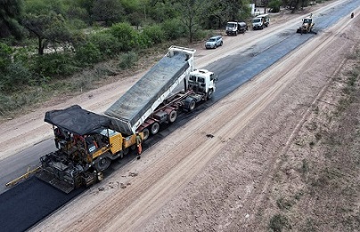 M s conectividad vial avanza la pavimentaci n en la Ruta 9 entre