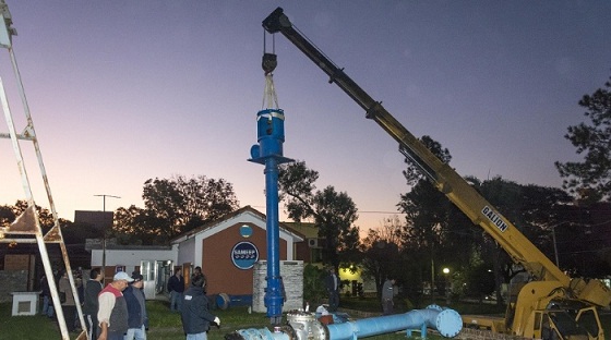 Habilitan una bomba para mejorar el abastecimiento de agua potable