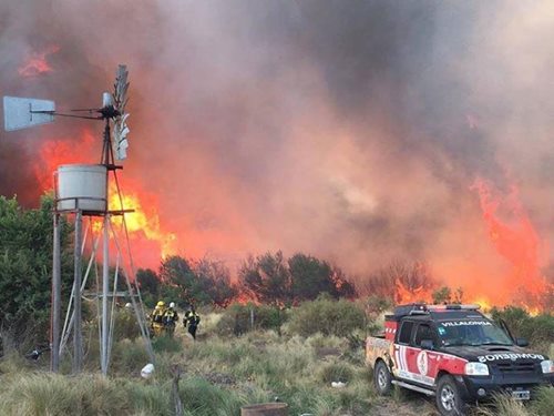 El Ing. Peppo destac el gran operativo para controlar el incendio